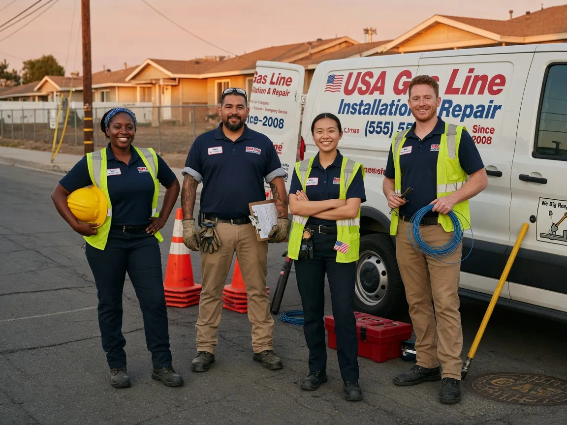 Gas Line Installation company in Florien, LA